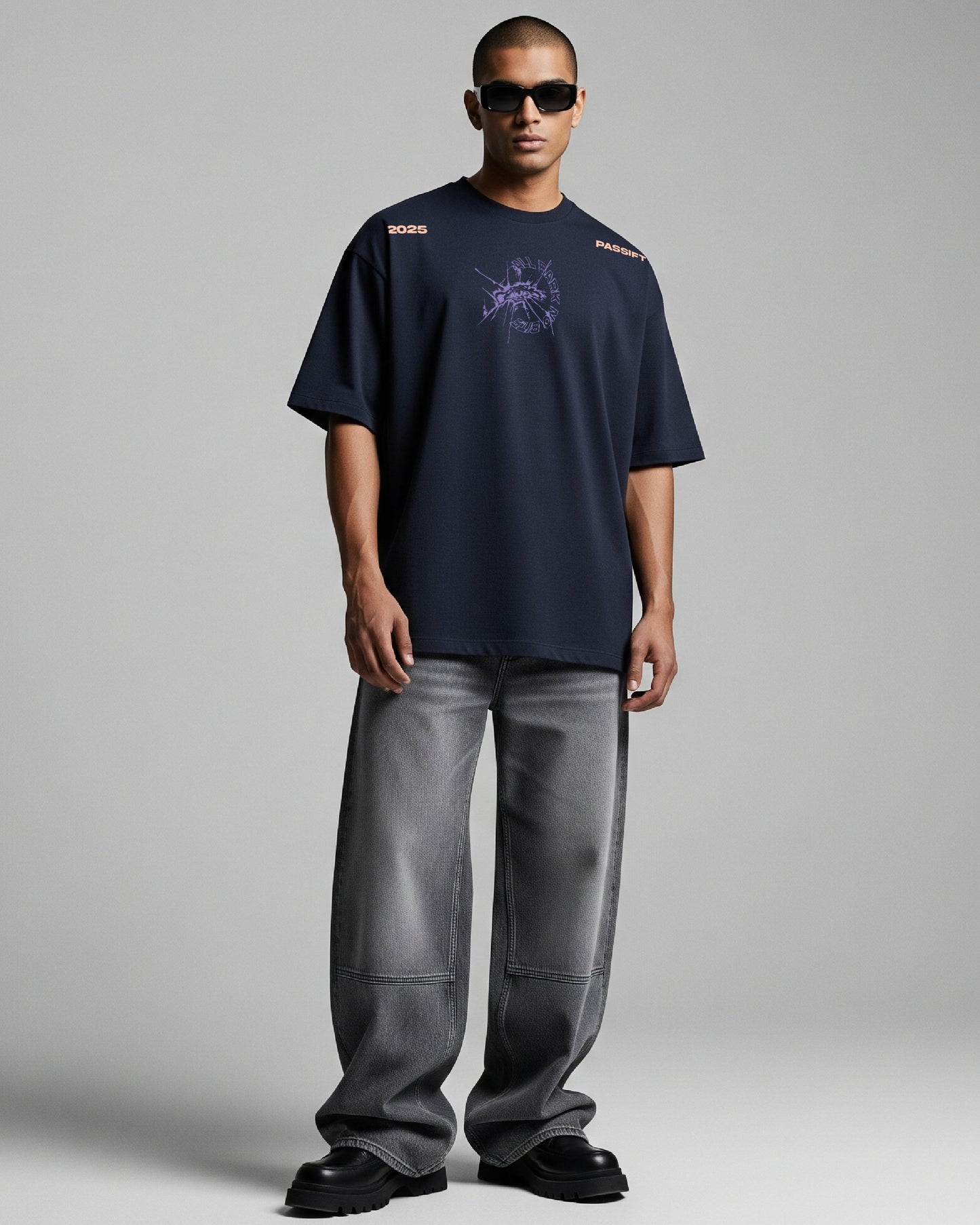 All Bark No Bite Navy T-Shirt