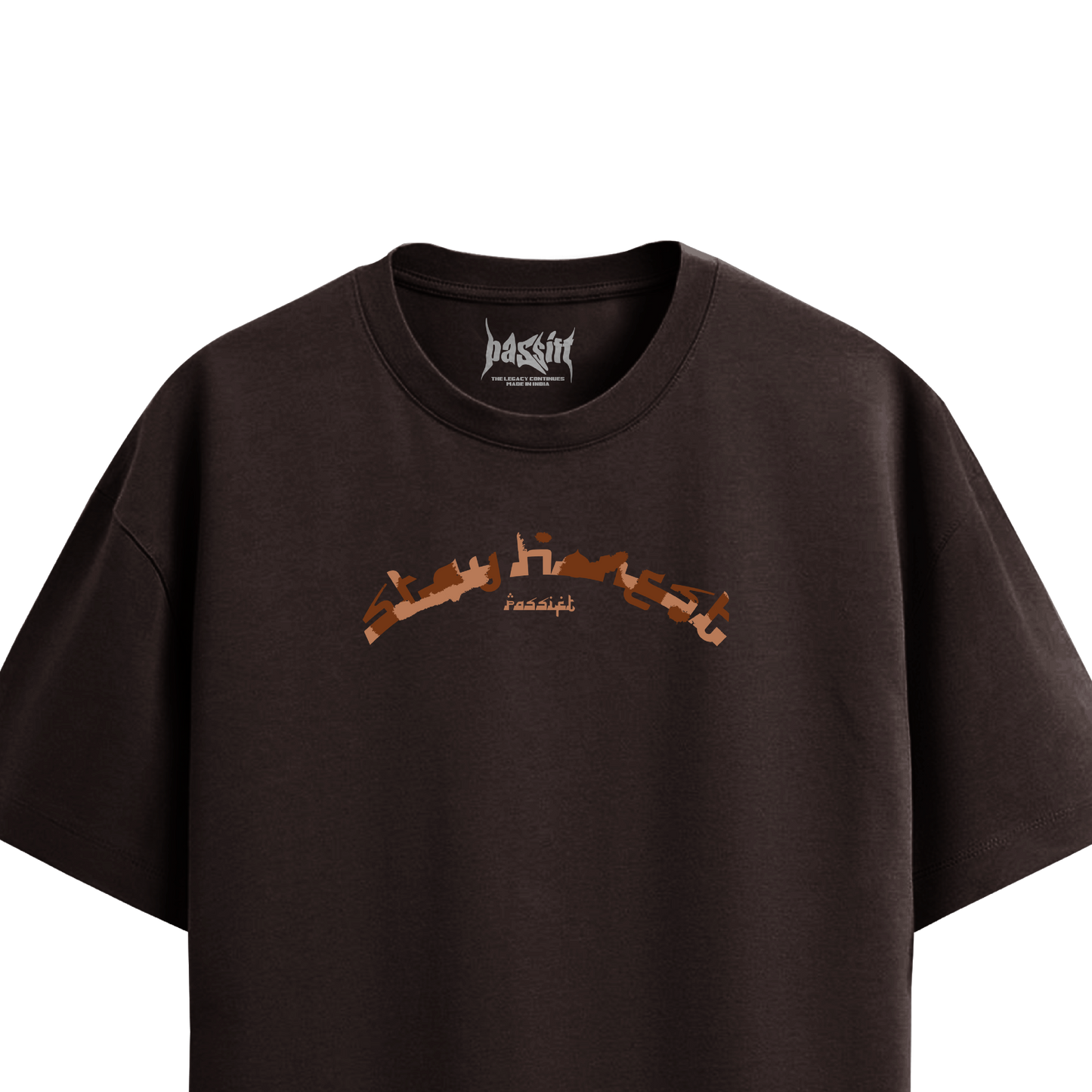 Hustle Hard Brown T-Shirt