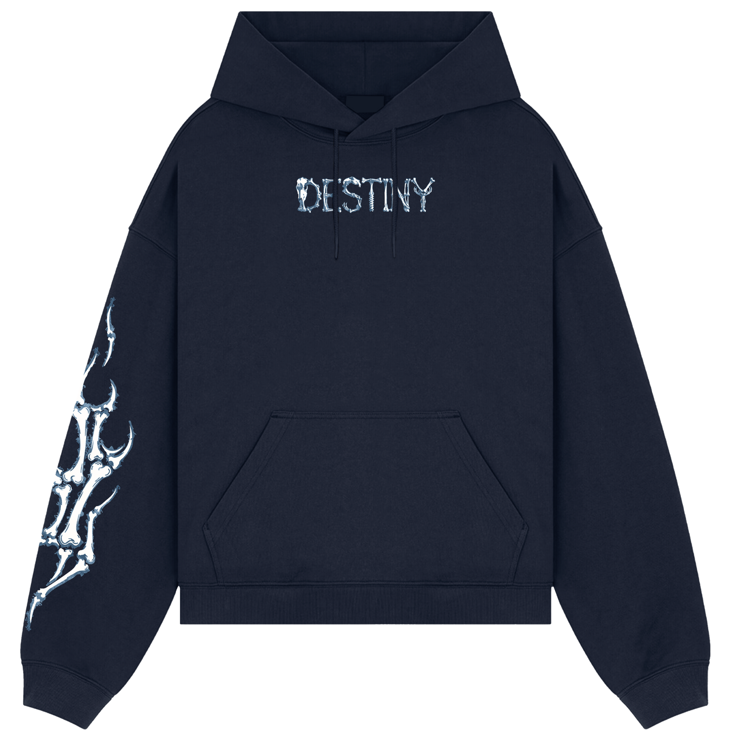 Afraid Navy Blue Hoodie