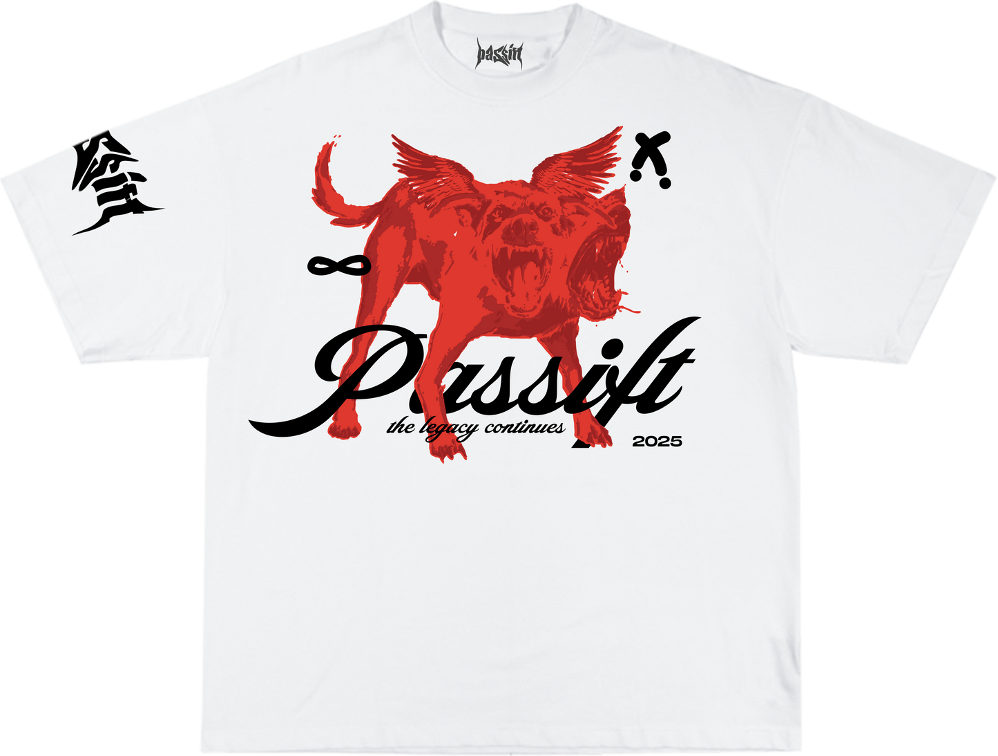 Two Headed White T-shirt