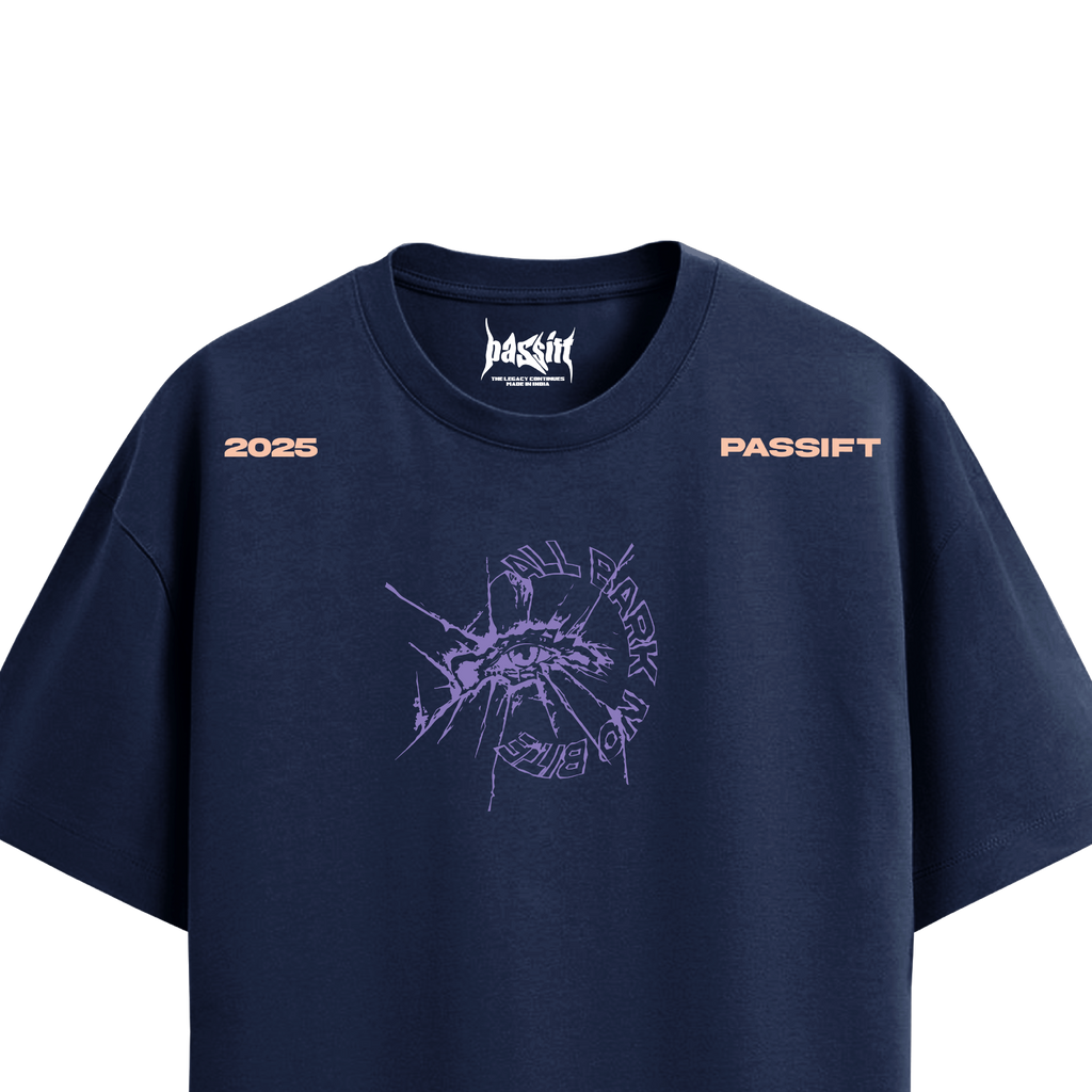 All Bark No Bite Navy T-Shirt