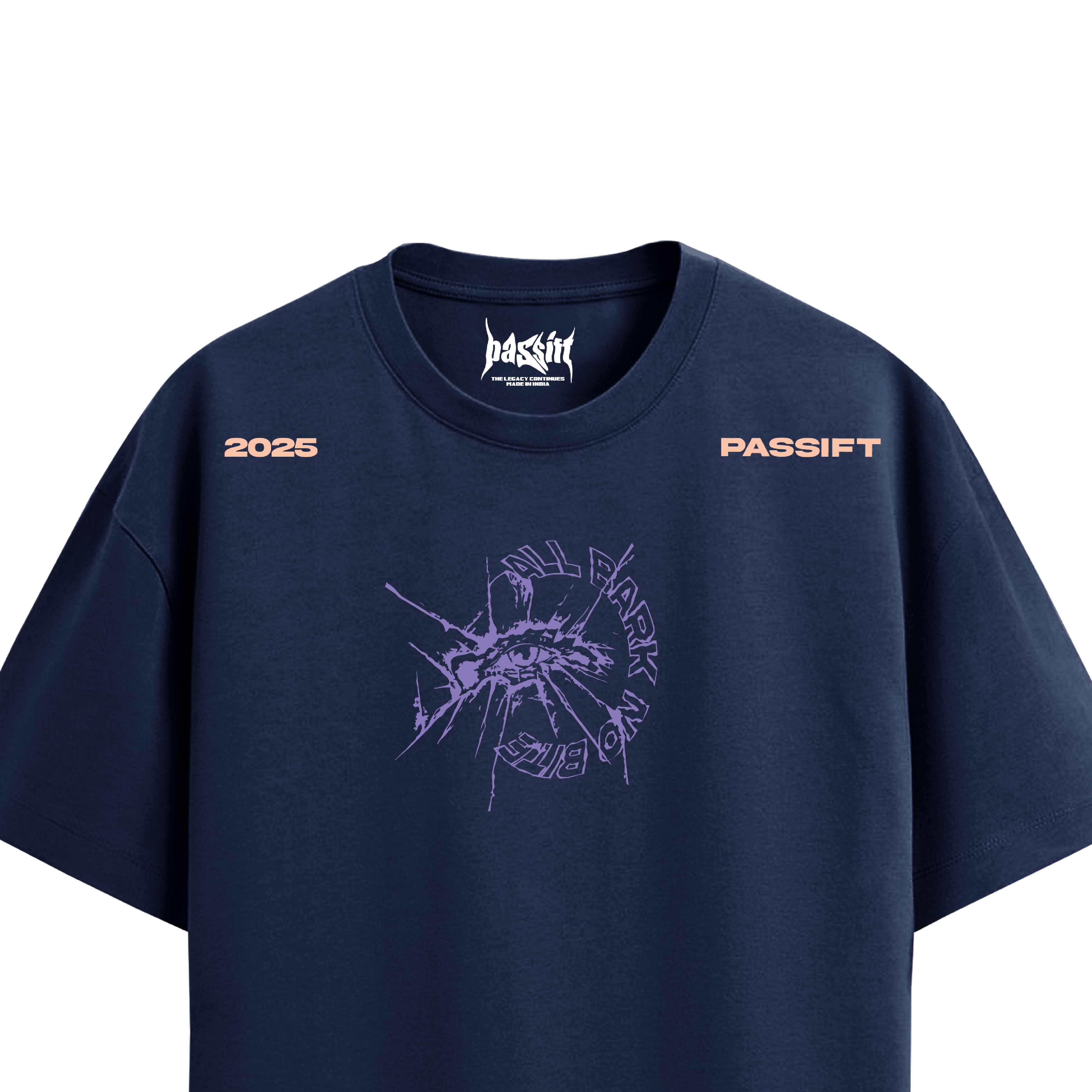 All Bark No Bite Navy T-Shirt