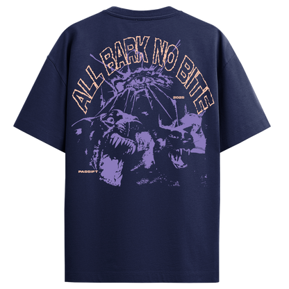 All Bark No Bite Navy T-Shirt