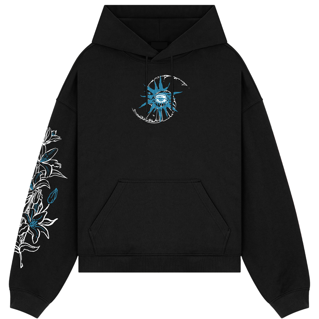 Raven's Bloom Black Hoodie