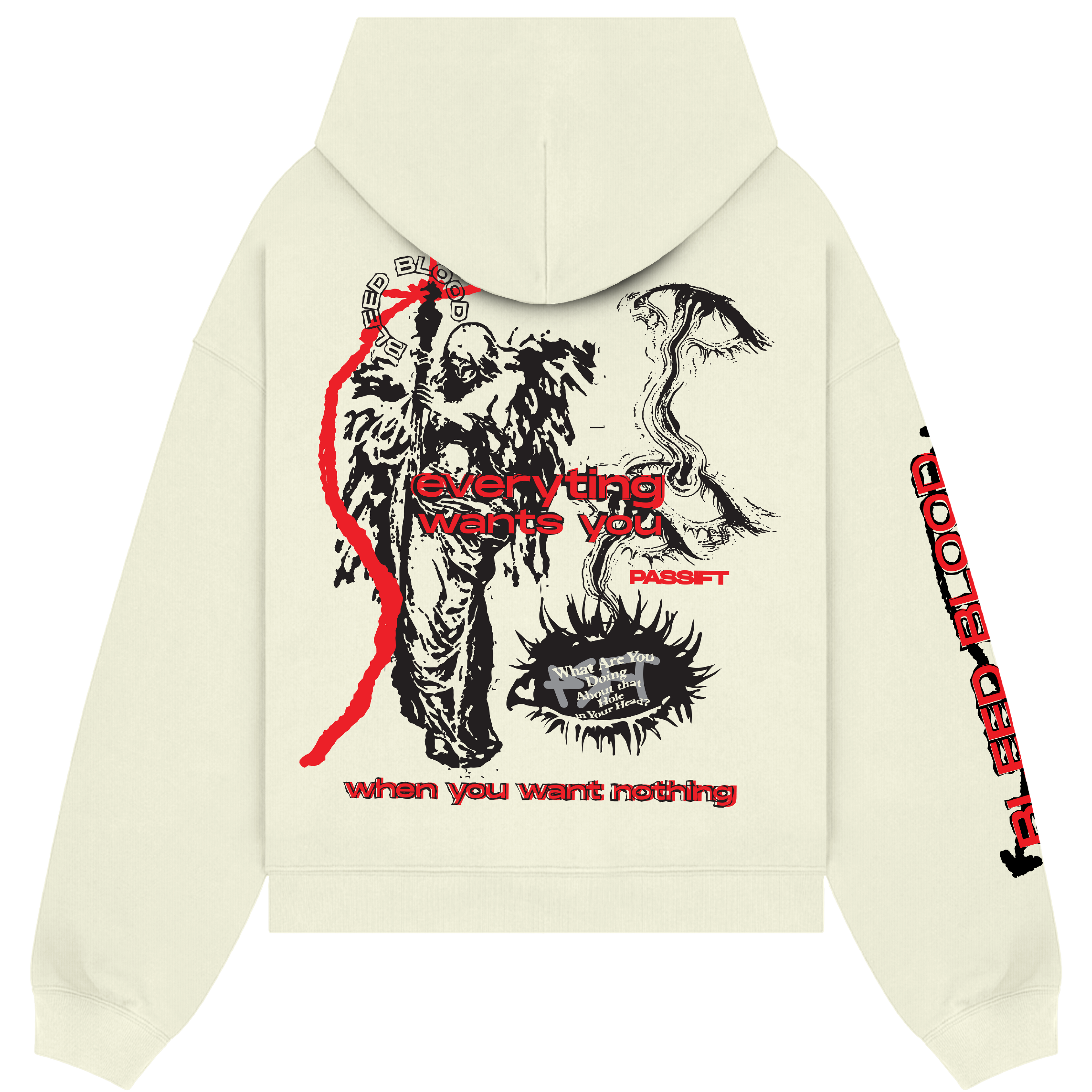 Bleed Blood off white hoodie