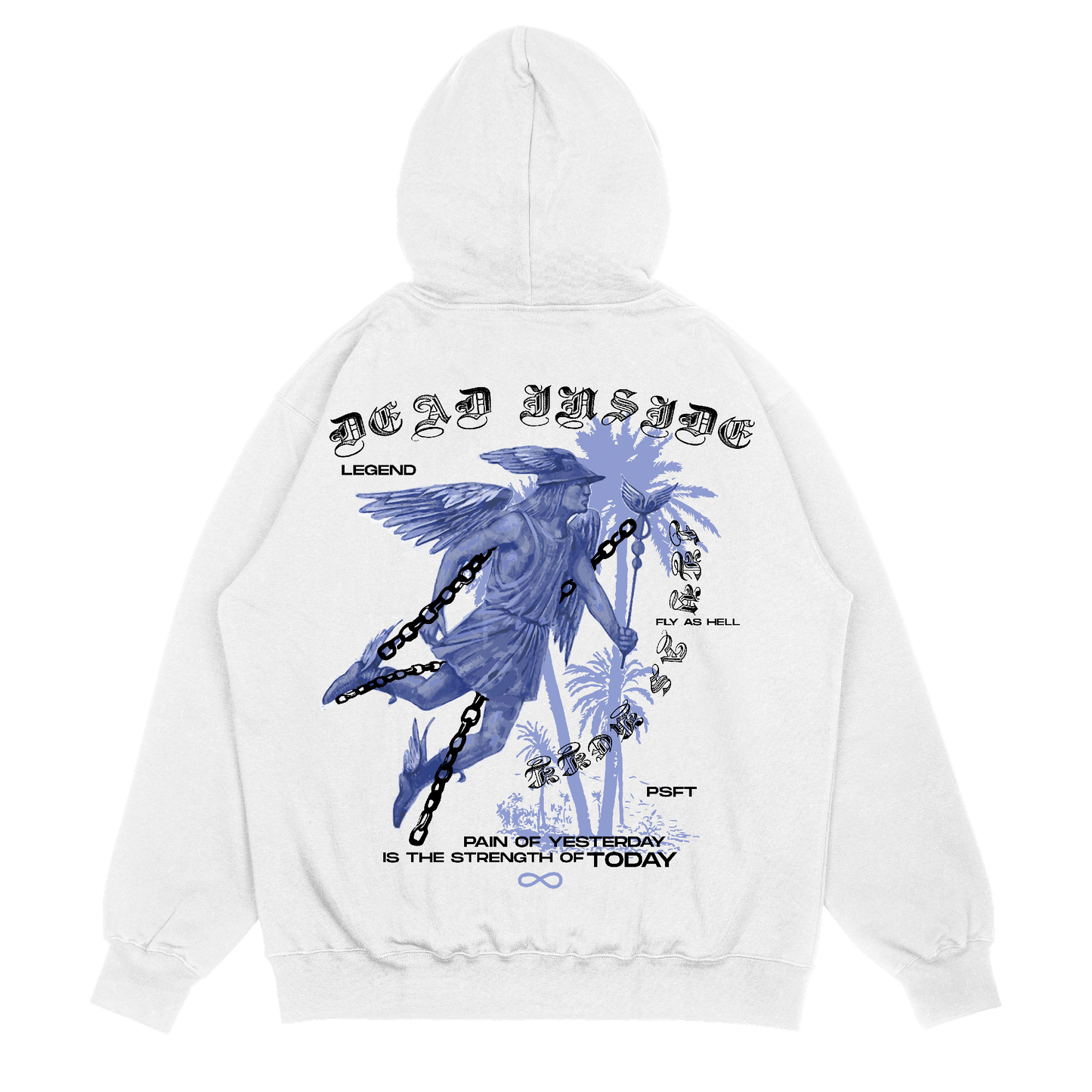 Dead Inside White Hoodie