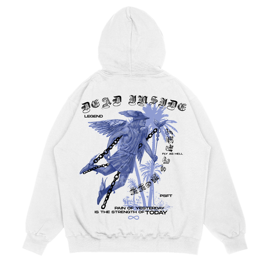 Dead Inside White Hoodie