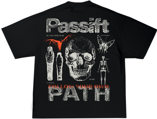 Follow Path Black T-shirt