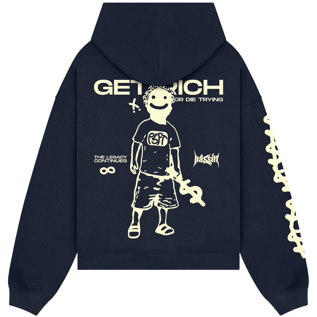 Get Rich Navy Blue Hoodie