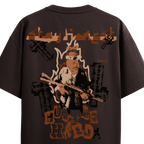 Hustle Hard Brown T-Shirt