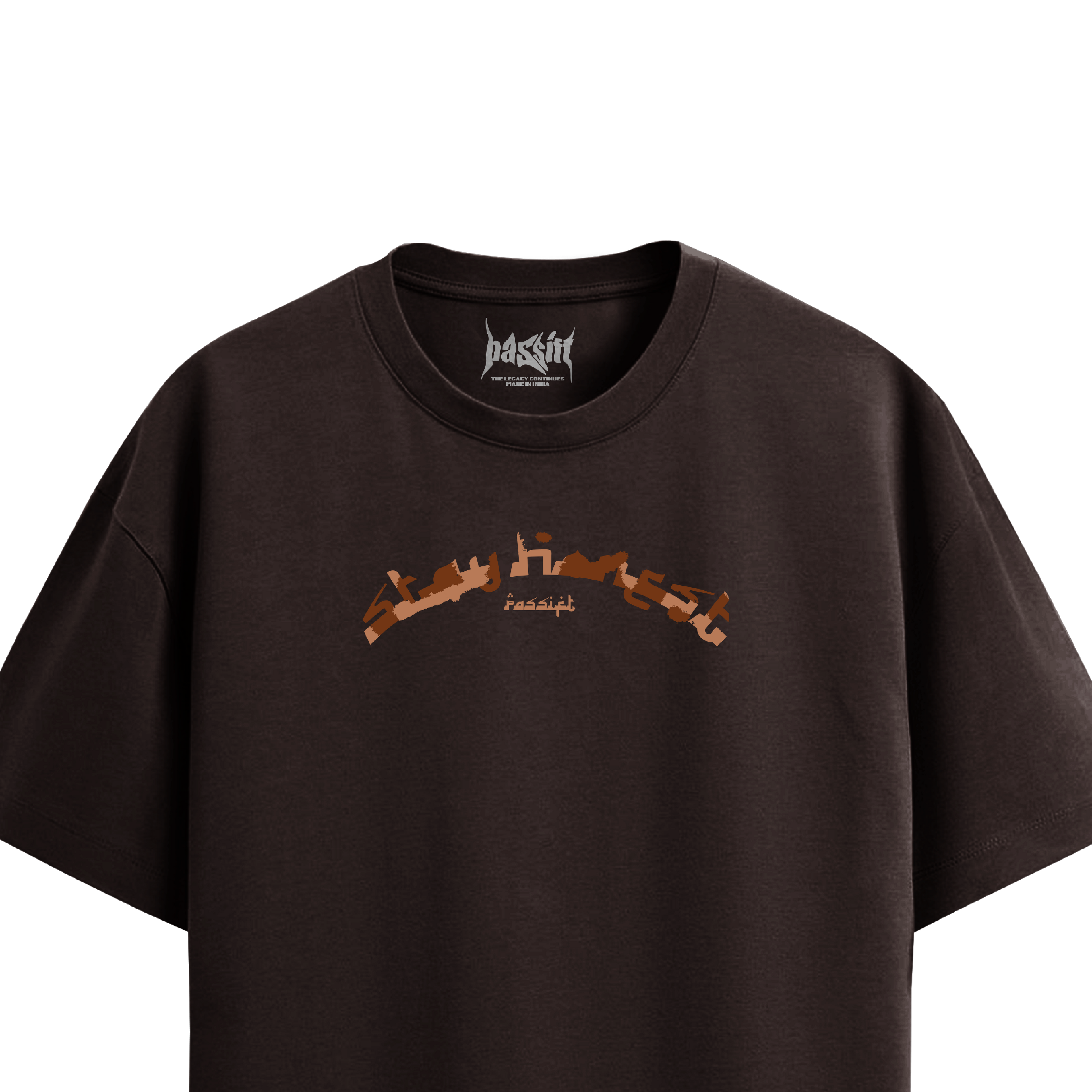 Hustle Hard Brown T-Shirt