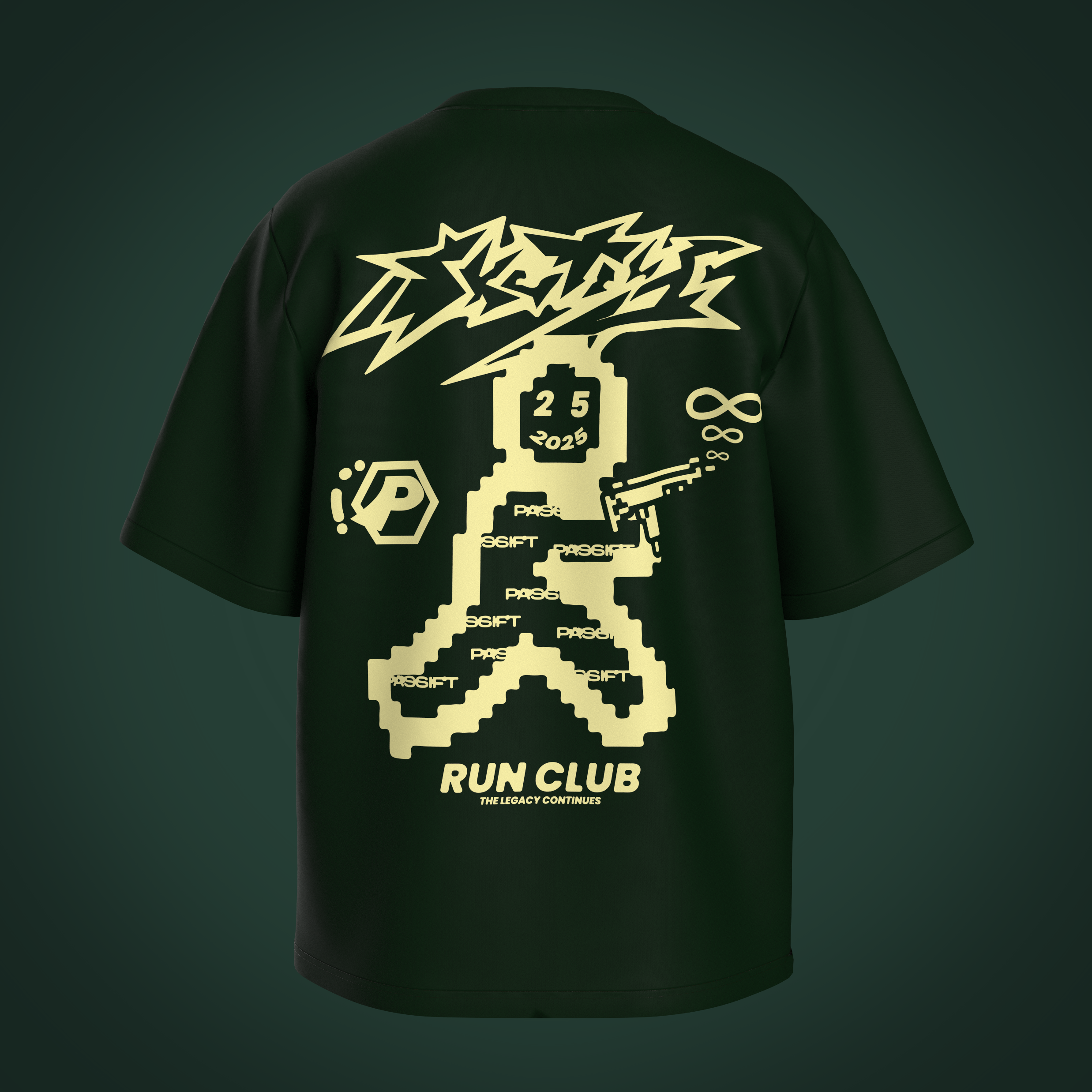 Run Club Green T-shirt