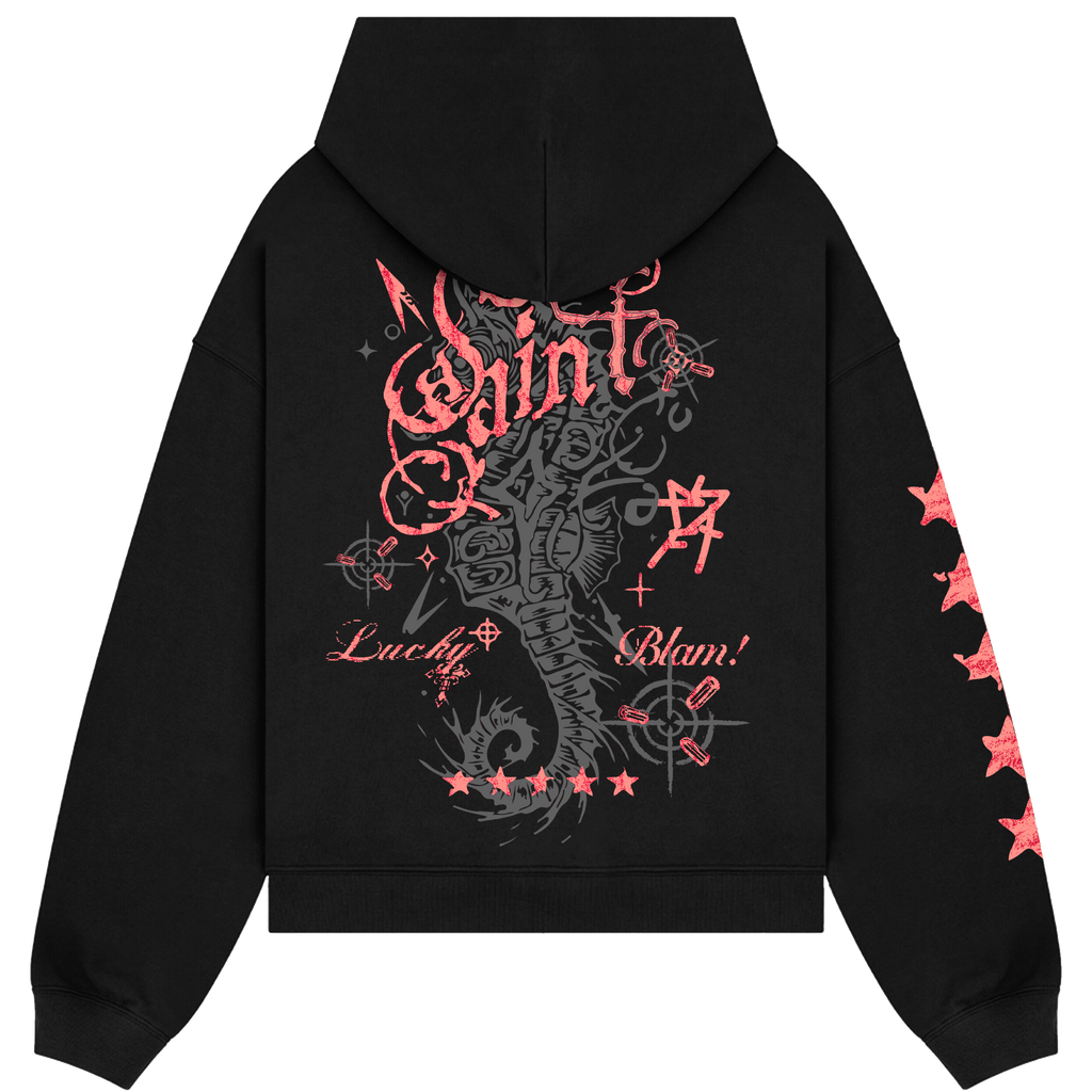 Seahorse Black Hoodie