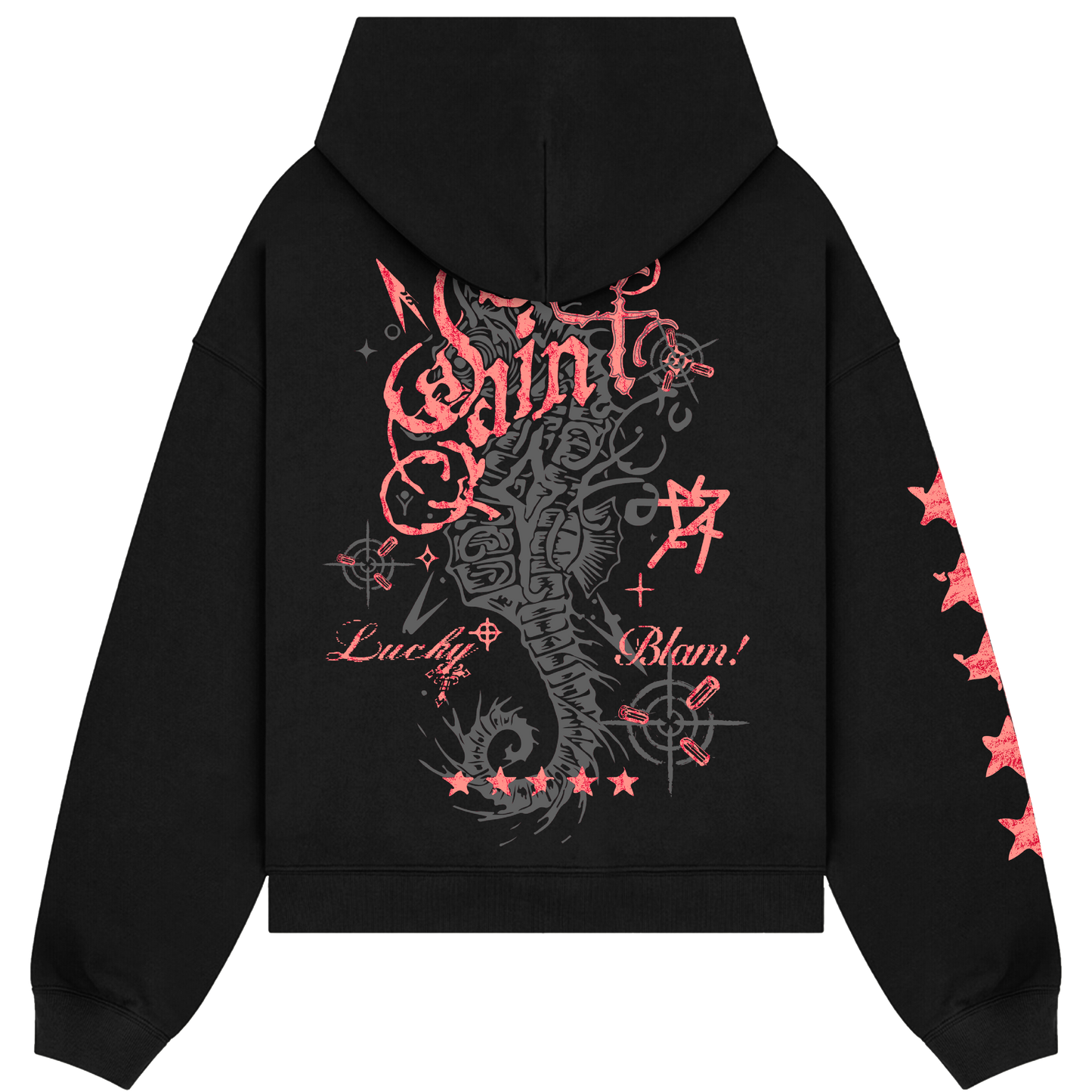 Seahorse Black Hoodie