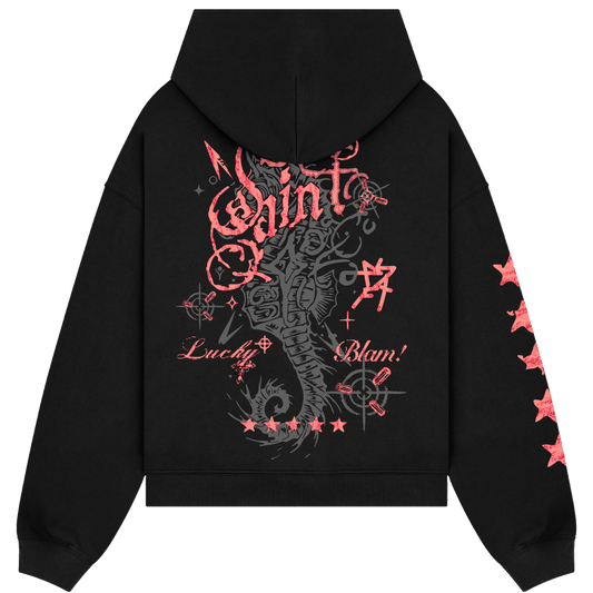 Seahorse Black Hoodie