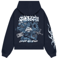 Afraid Navy Blue Hoodie