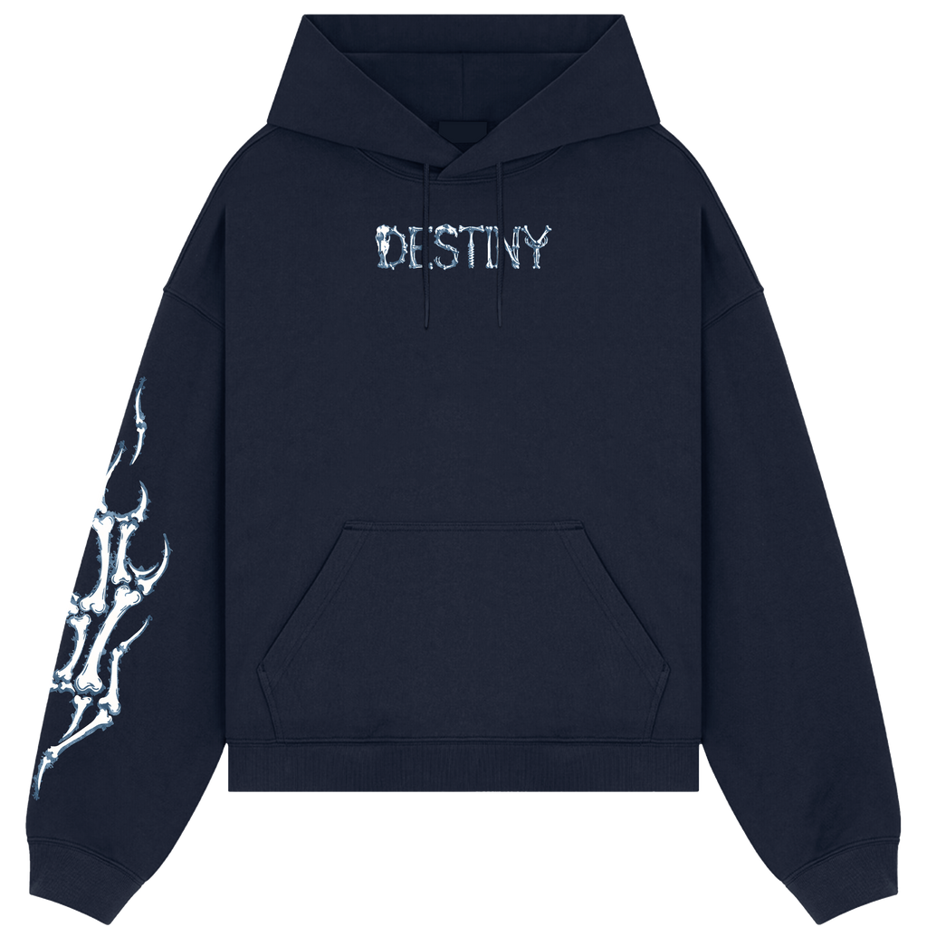 Afraid Navy Blue Hoodie