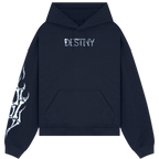 Afraid Navy Blue Hoodie
