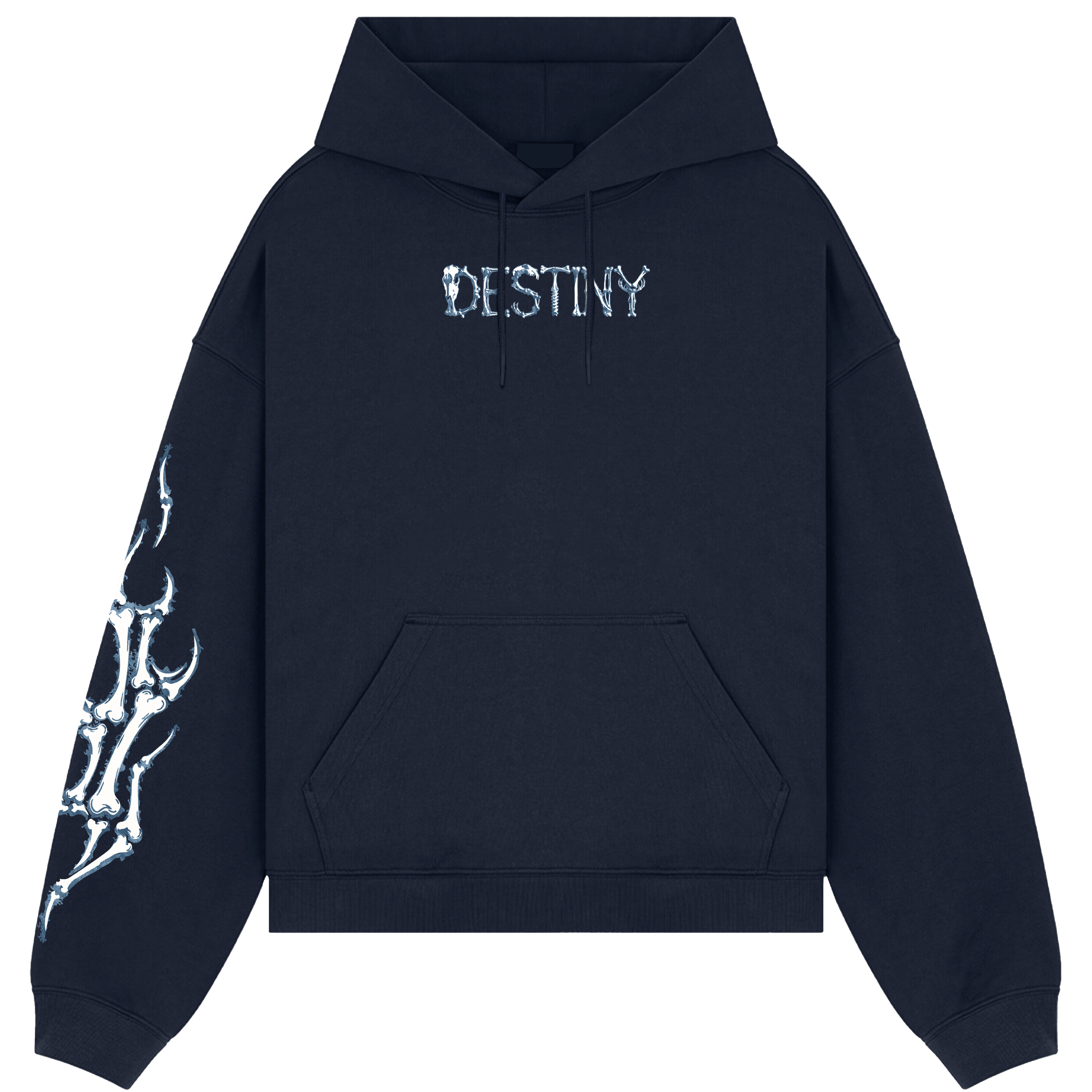 Afraid Navy Blue Hoodie