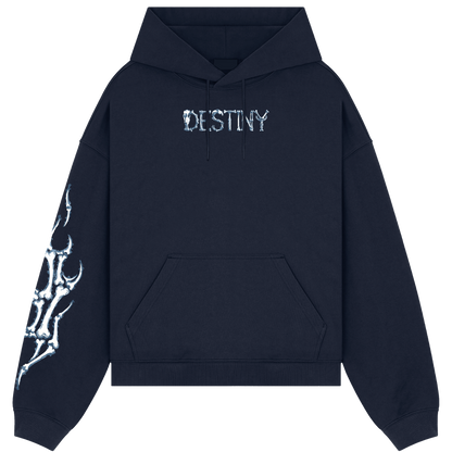 Afraid Navy Blue Hoodie