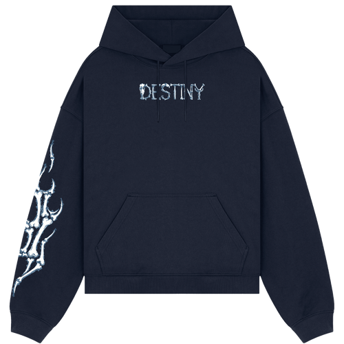 Afraid Navy Blue Hoodie