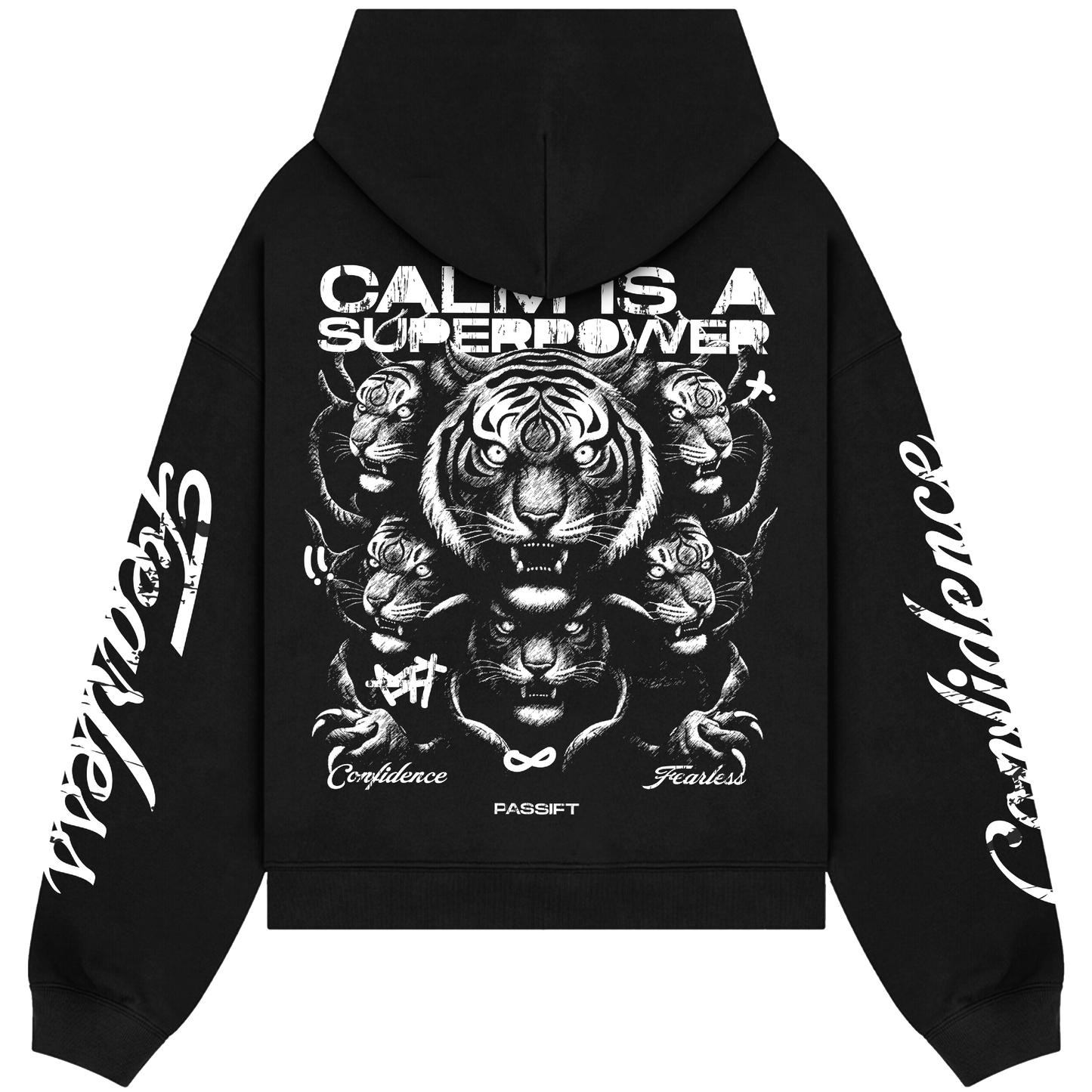 Calm Black Hoodie