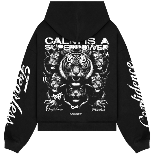 Calm Black Hoodie