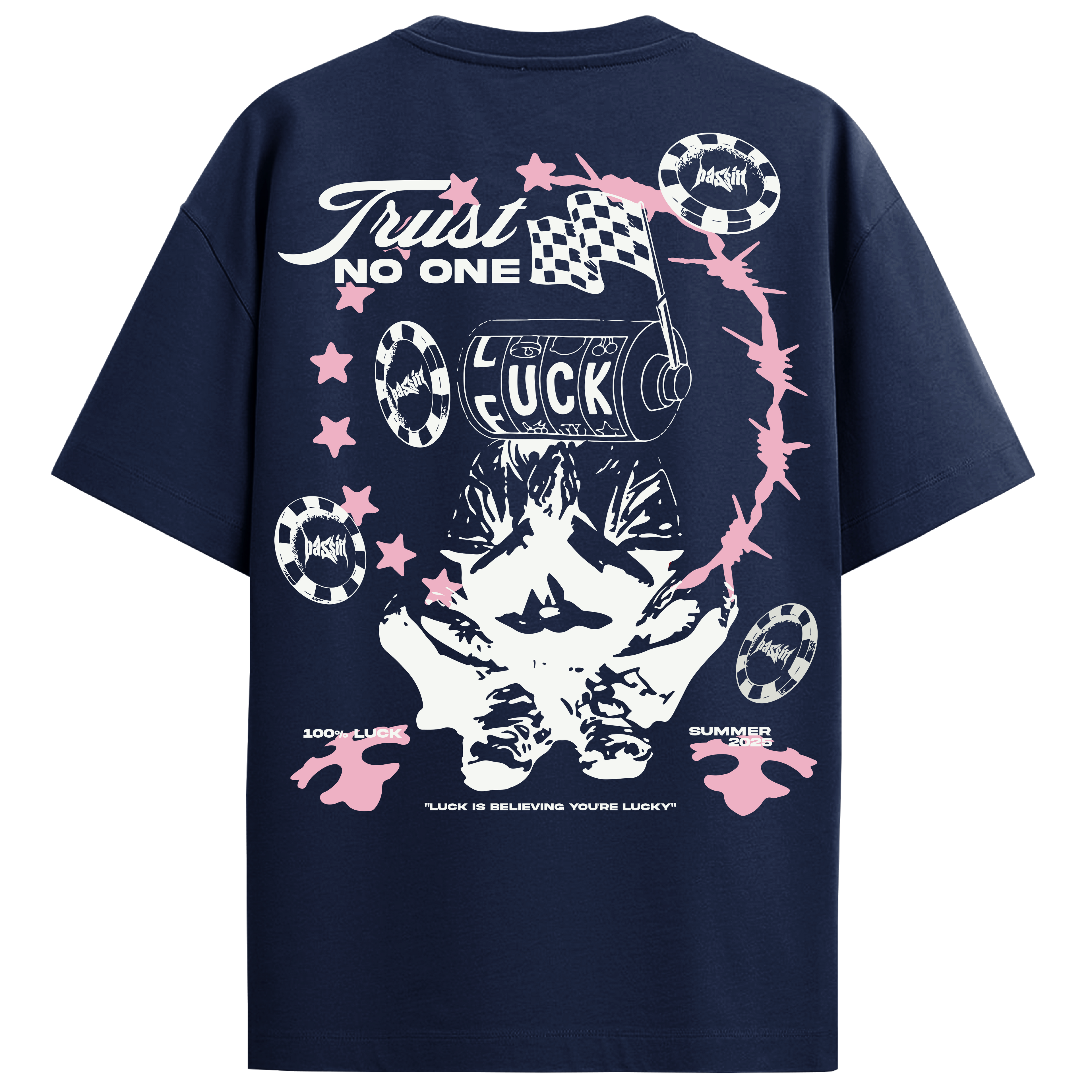 Trust No One Navy Blue T-Shirt