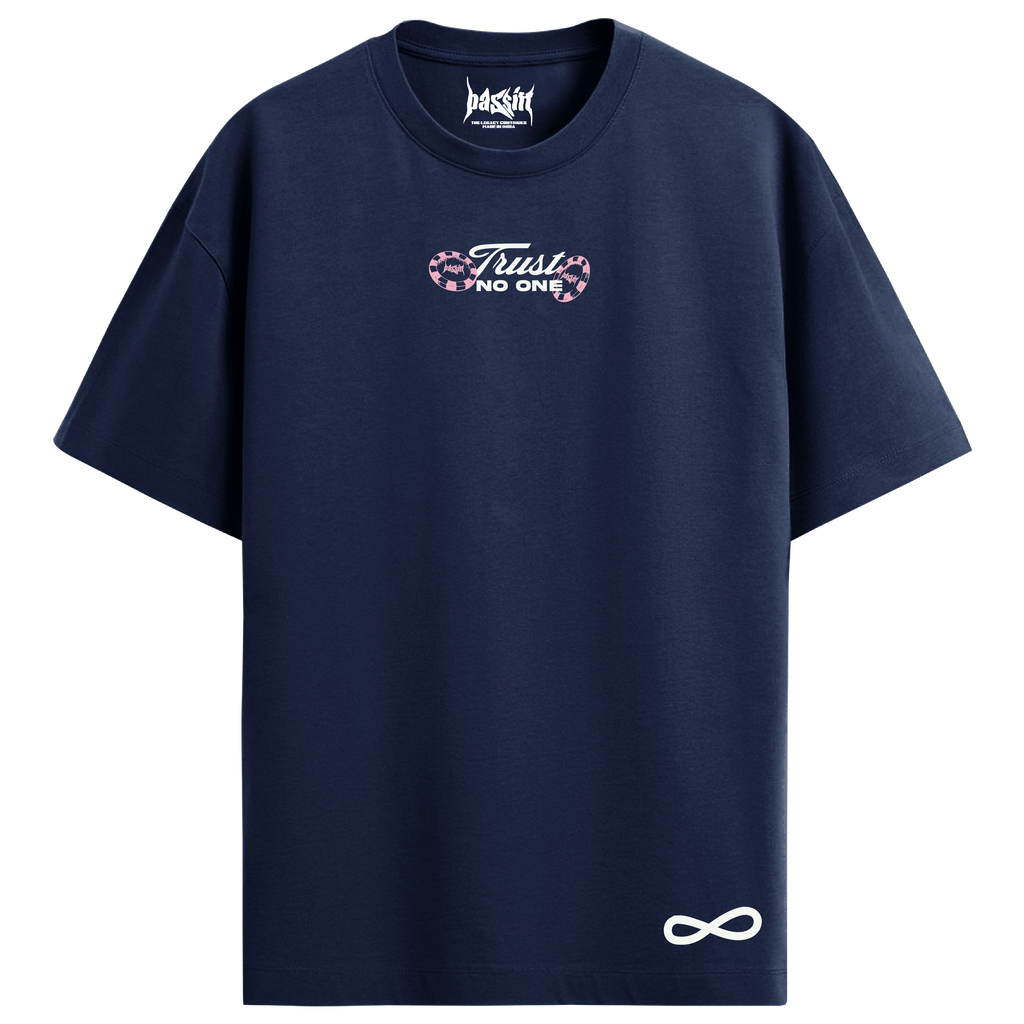 Trust No One Navy Blue T-Shirt