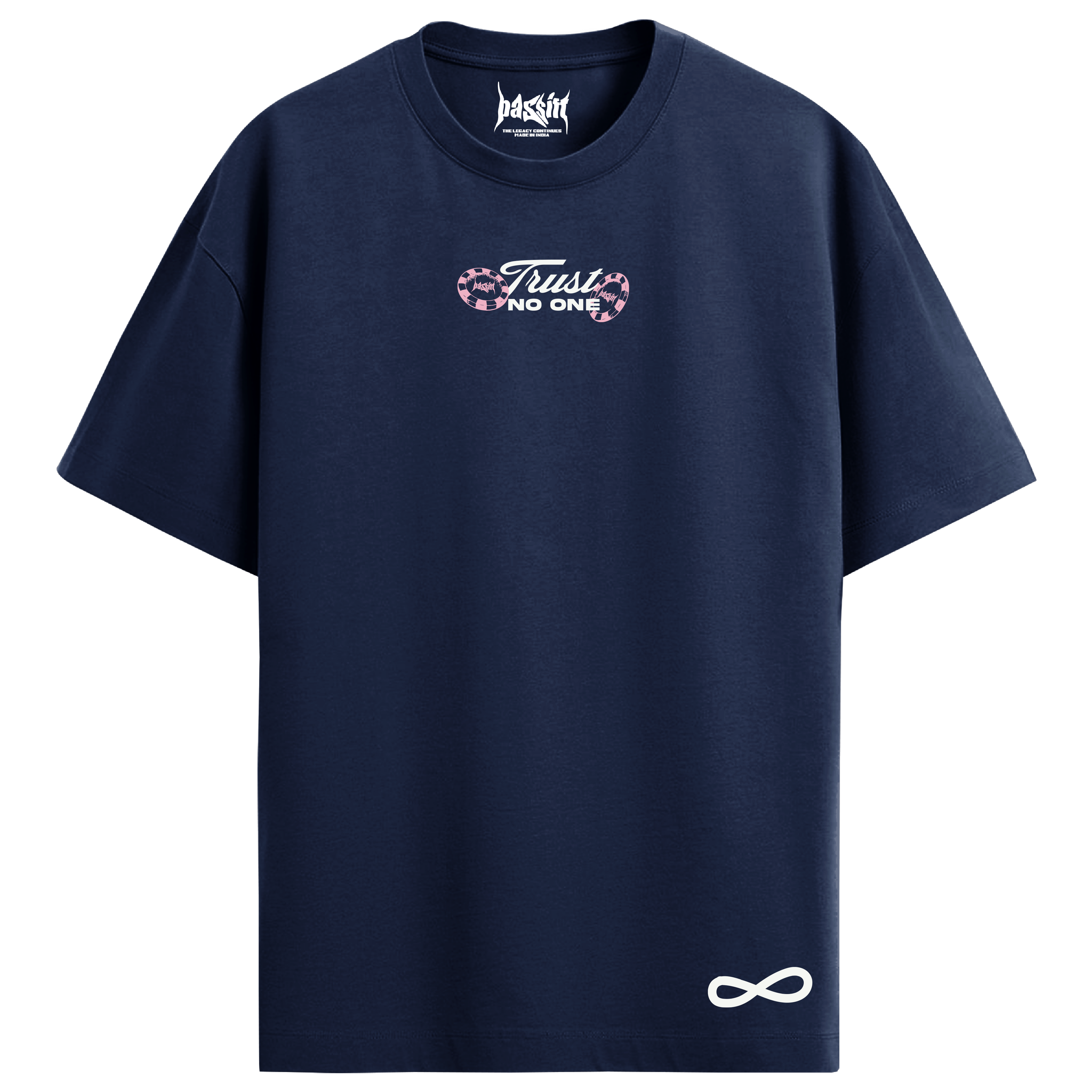 Trust No One Navy Blue T-Shirt