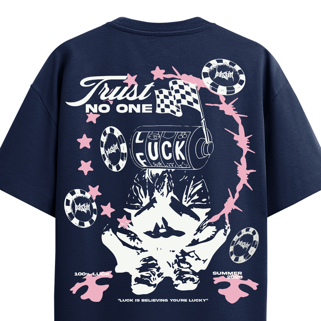 Trust No One Navy Blue T-Shirt