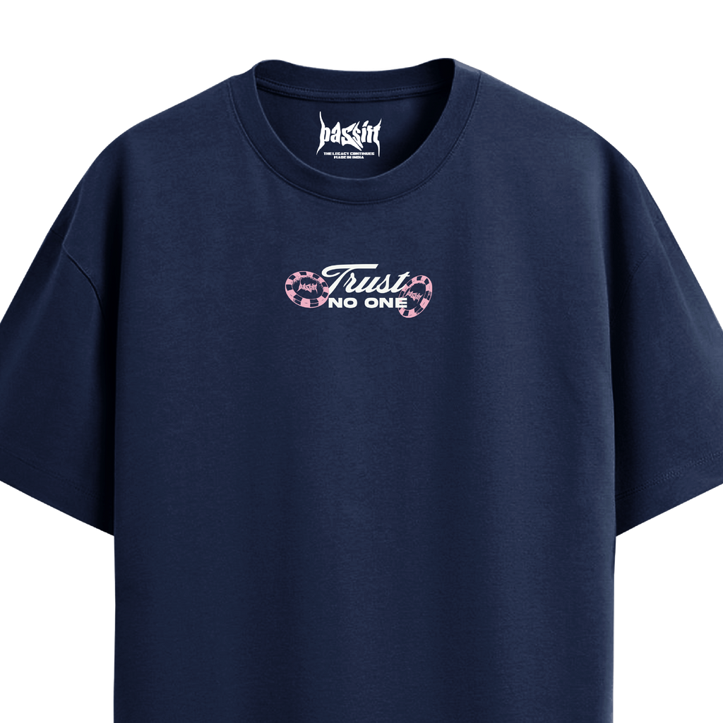 Trust No One Navy Blue T-Shirt