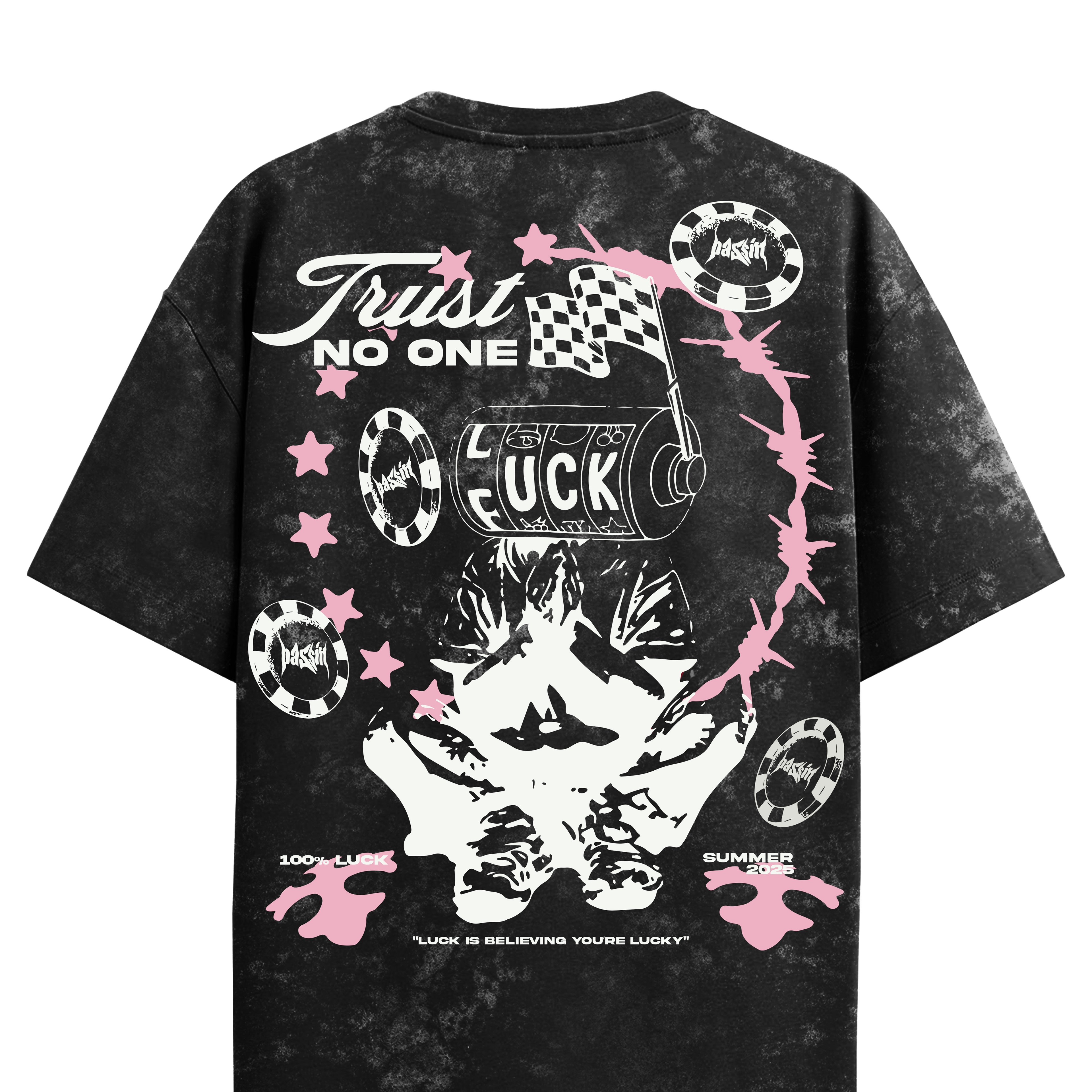 Trust No One Acid Wash T-Shirt