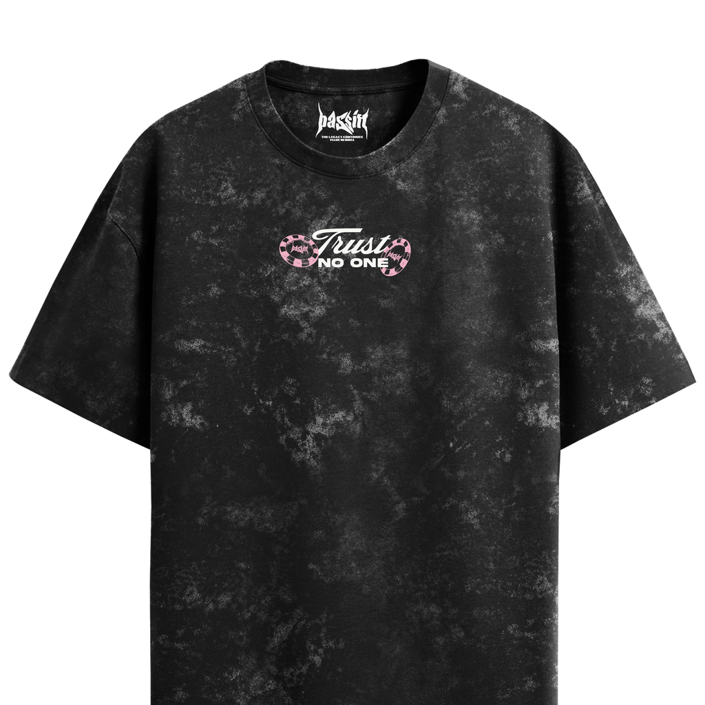 Trust No One Acid Wash T-Shirt