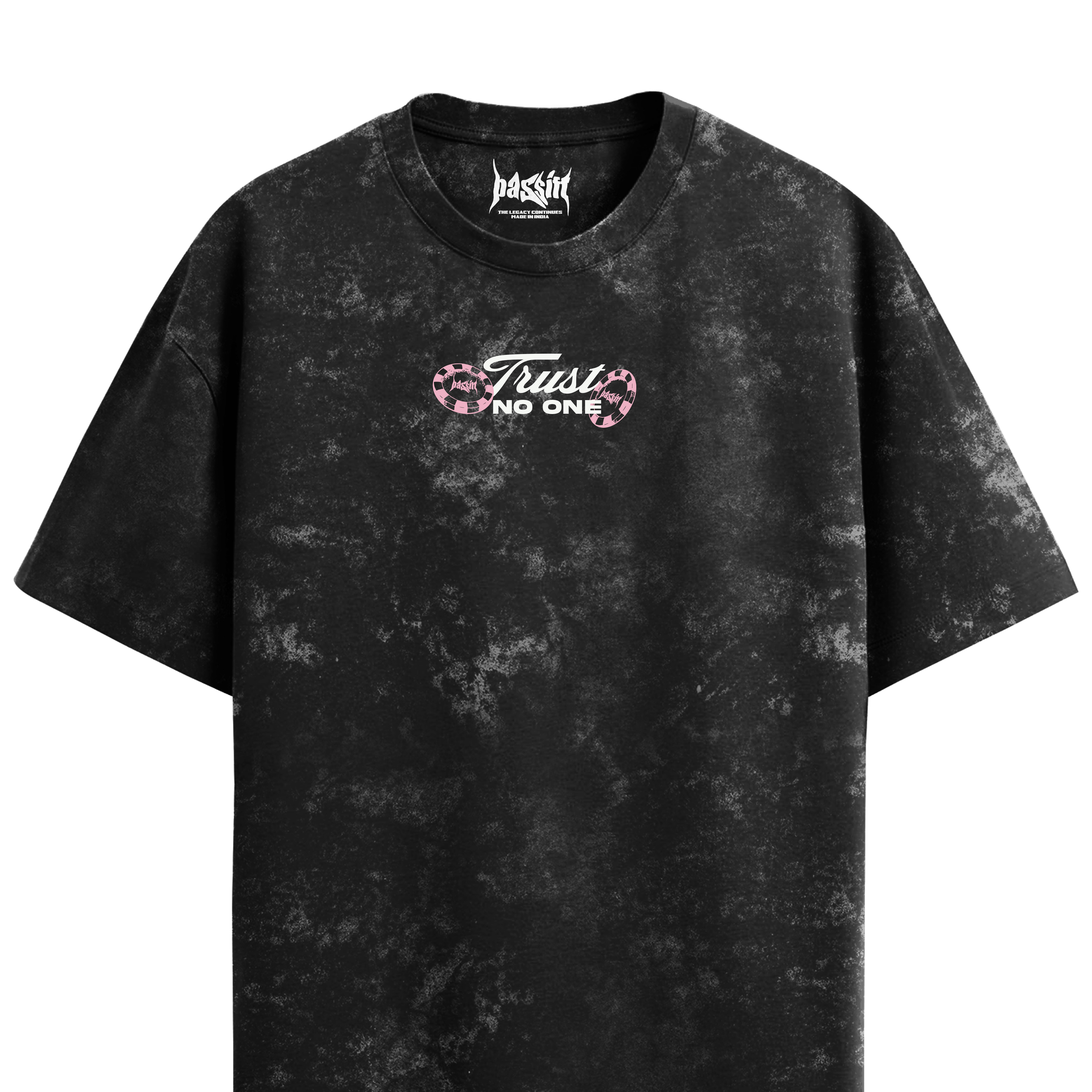 Trust No One Acid Wash T-Shirt