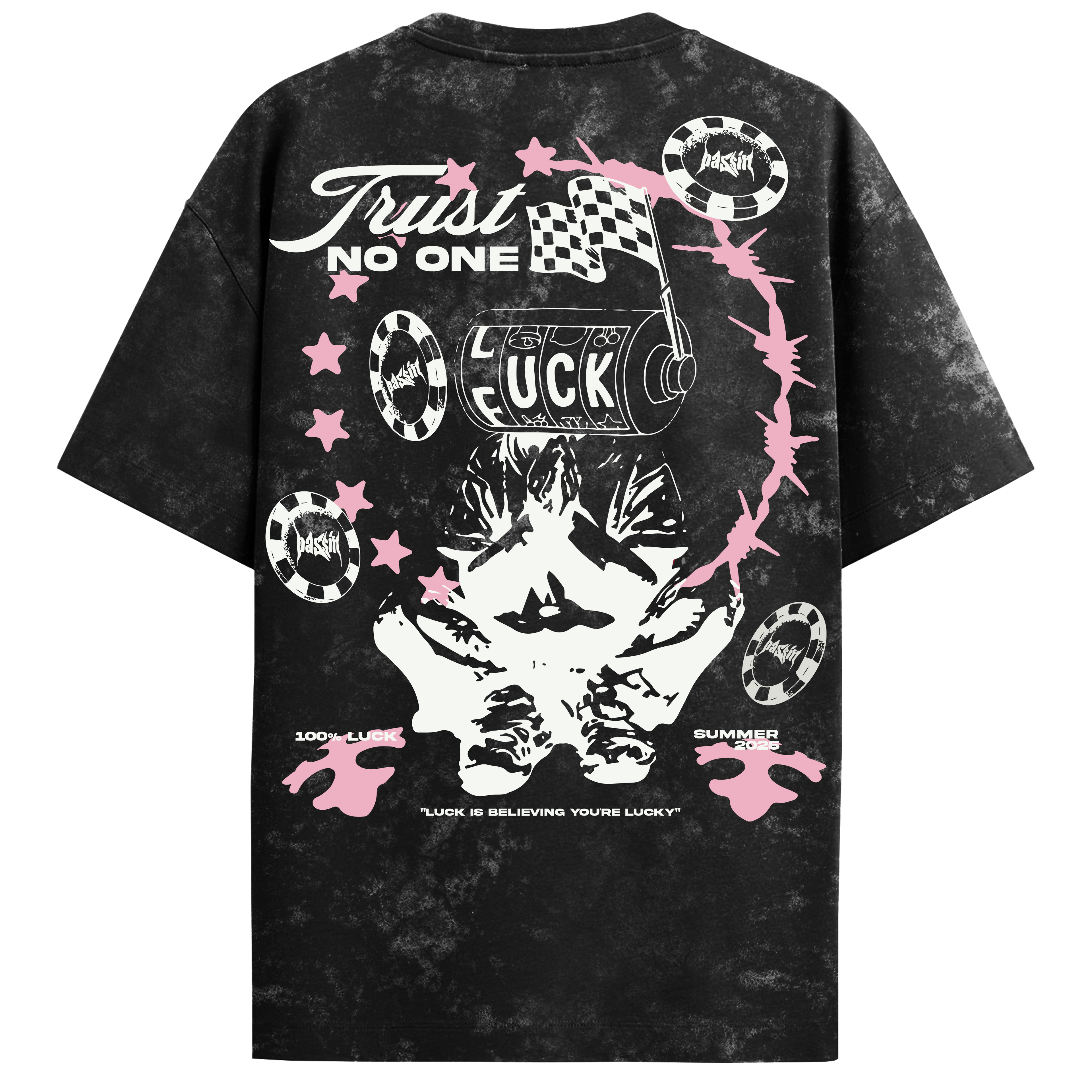 Trust No One Acid Wash T-Shirt