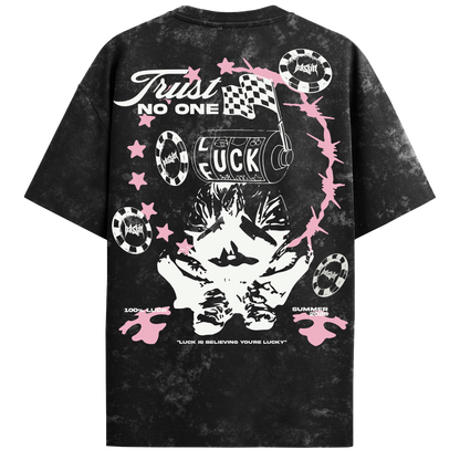Trust No One Acid Wash T-Shirt