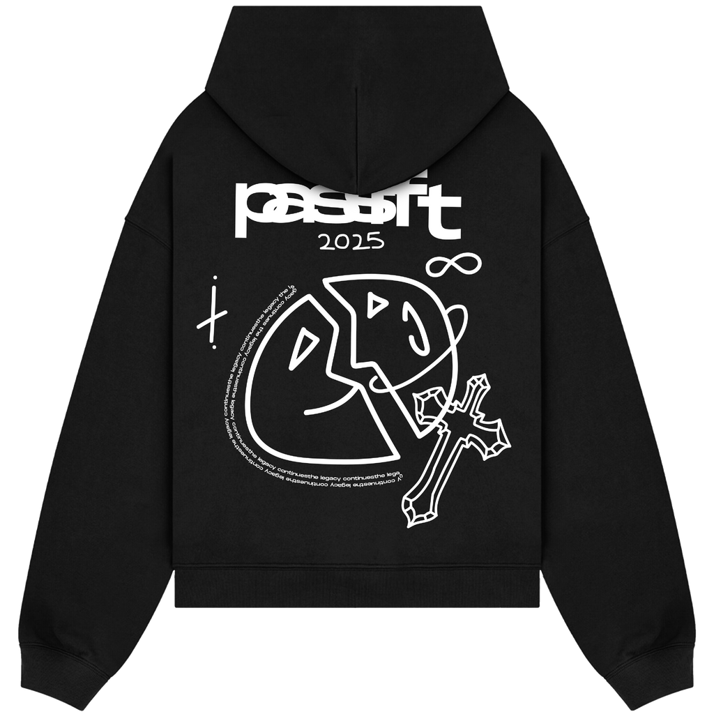 Two Faces Black Hoodie