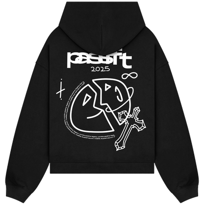 Two Faces Black Hoodie