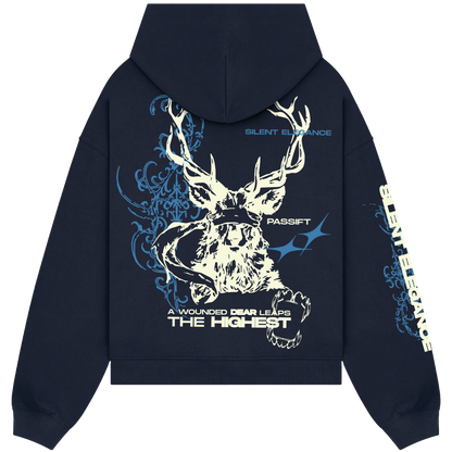 Wounded Dear Navy Blue Hoodie