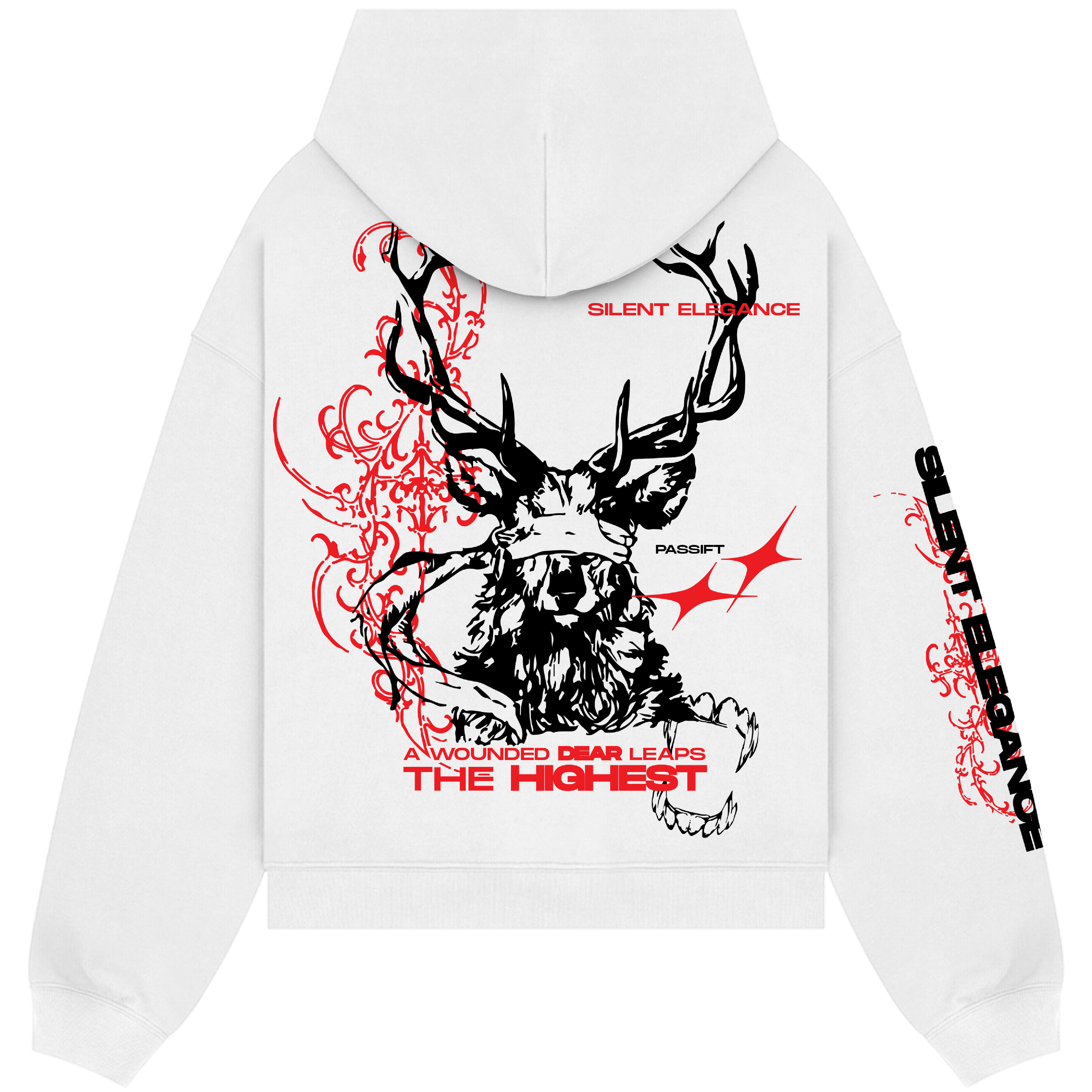Wounded Dear White Hoodie