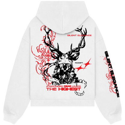 Wounded Dear White Hoodie