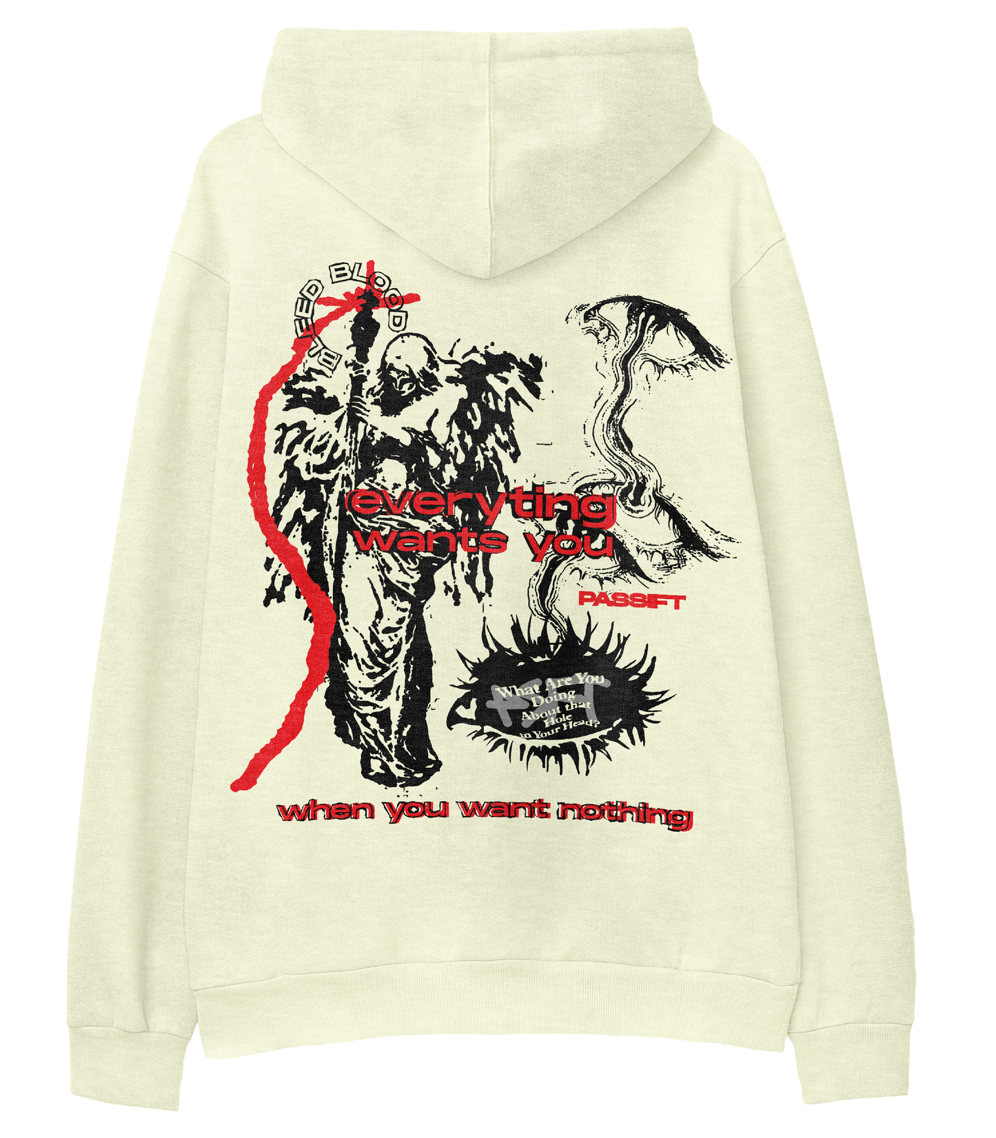 Bleed Blood off white hoodie