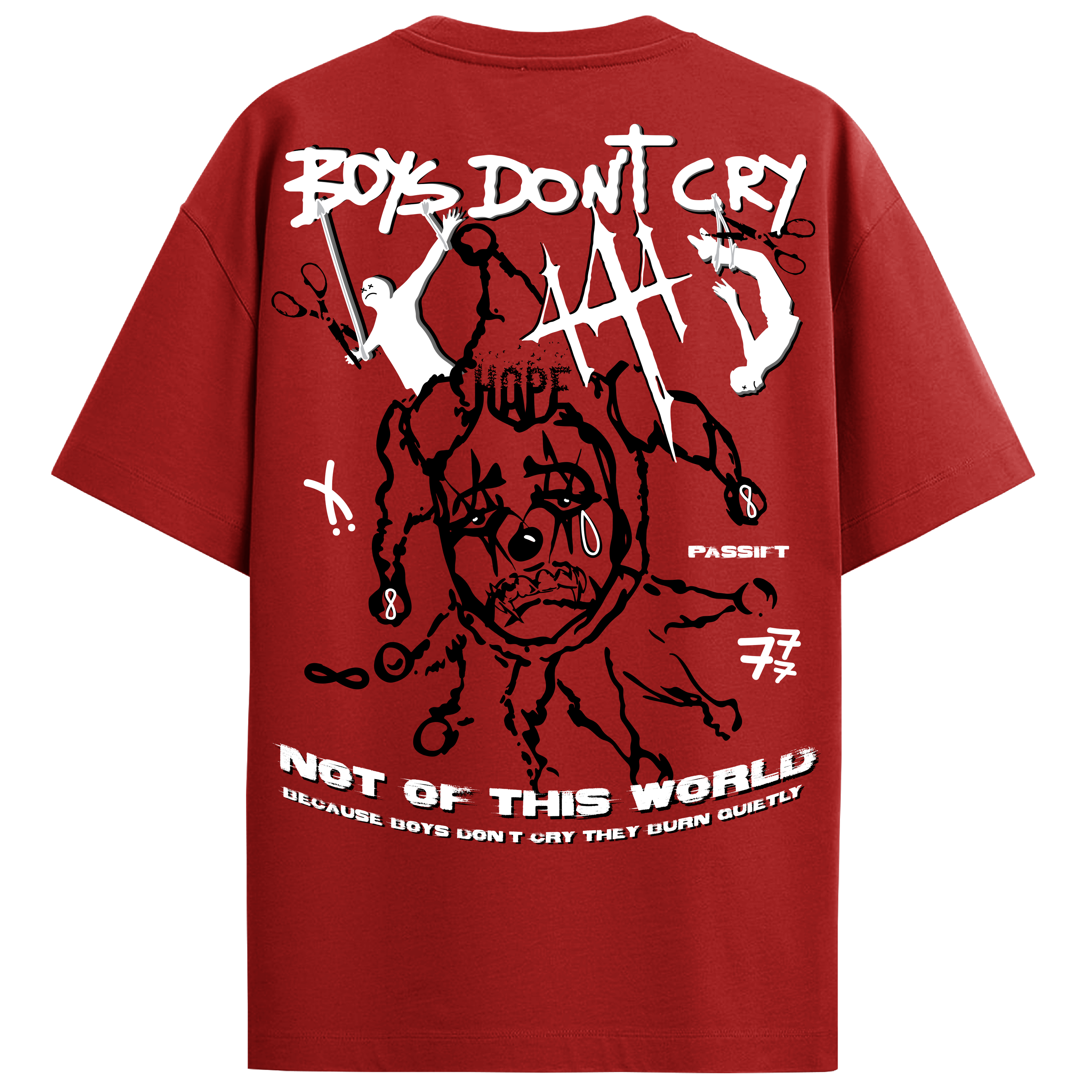 Boys Don't Cry Red T-Shirt