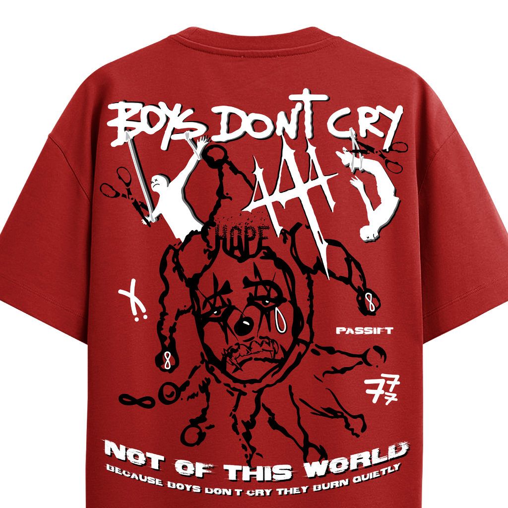 Boys Don't Cry Red T-Shirt