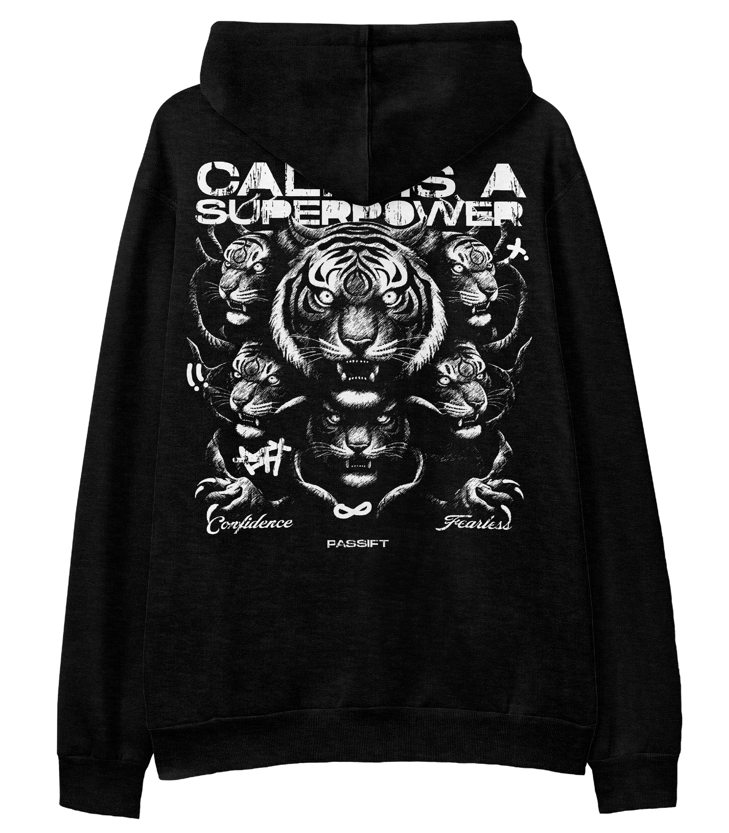 Calm Black Hoodie