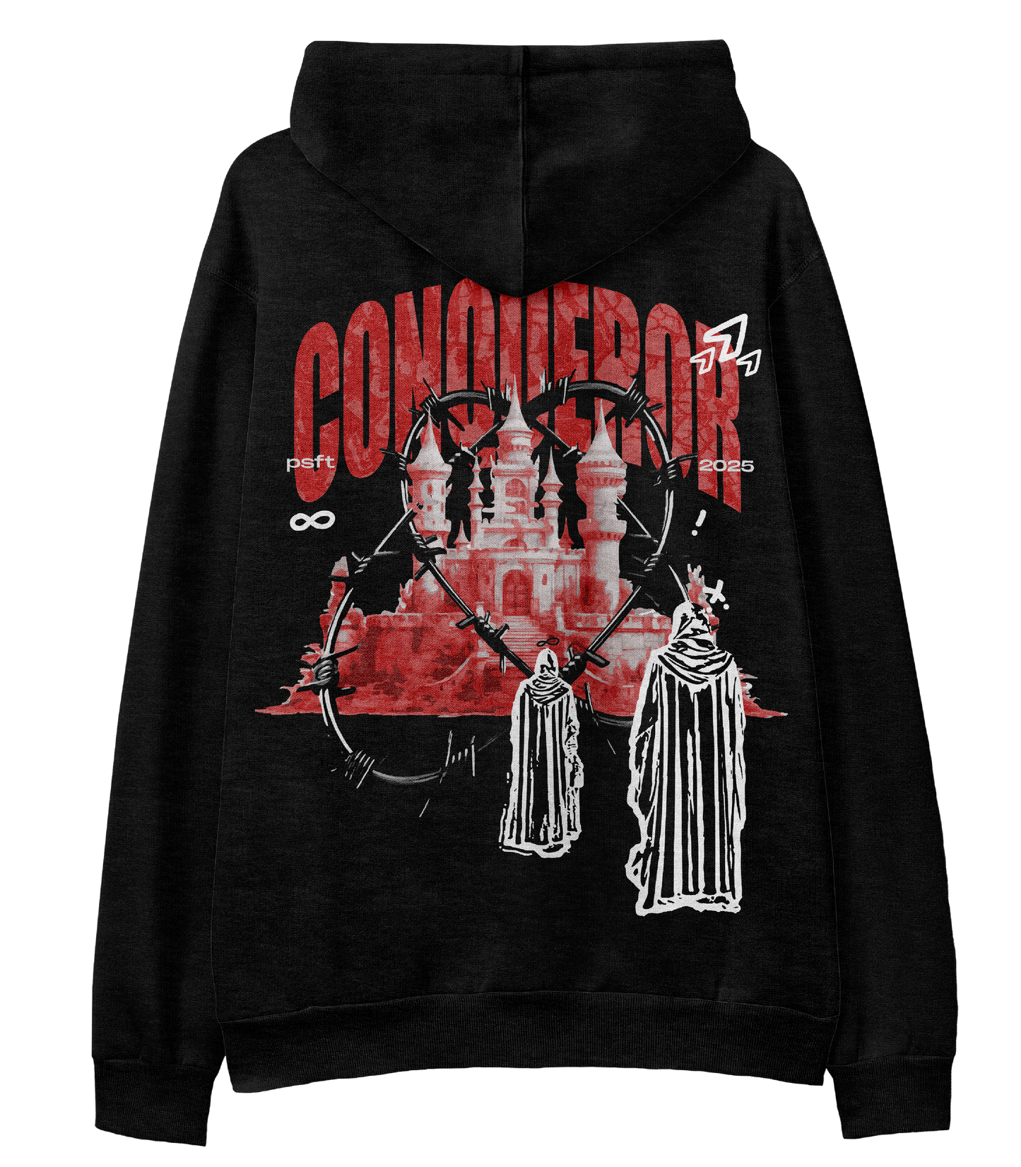 Conqueror Black Hoodie