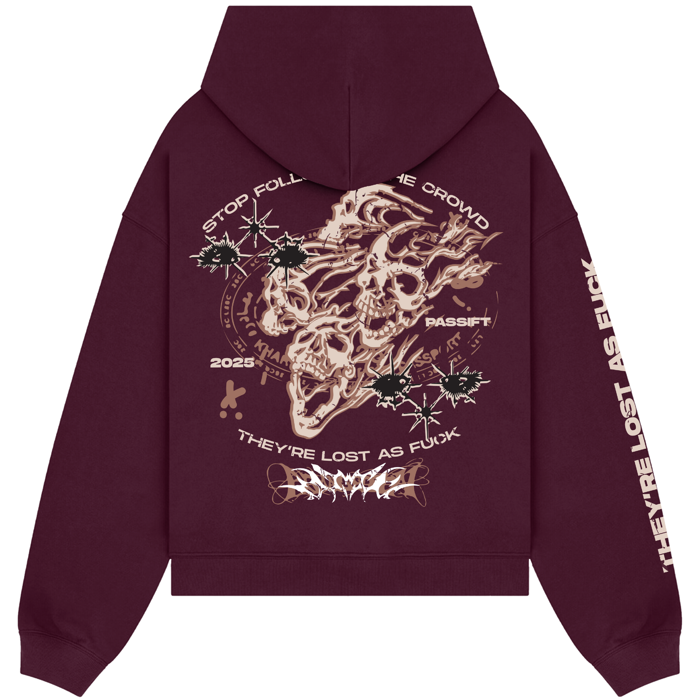 Crowd Maroon Hoodie