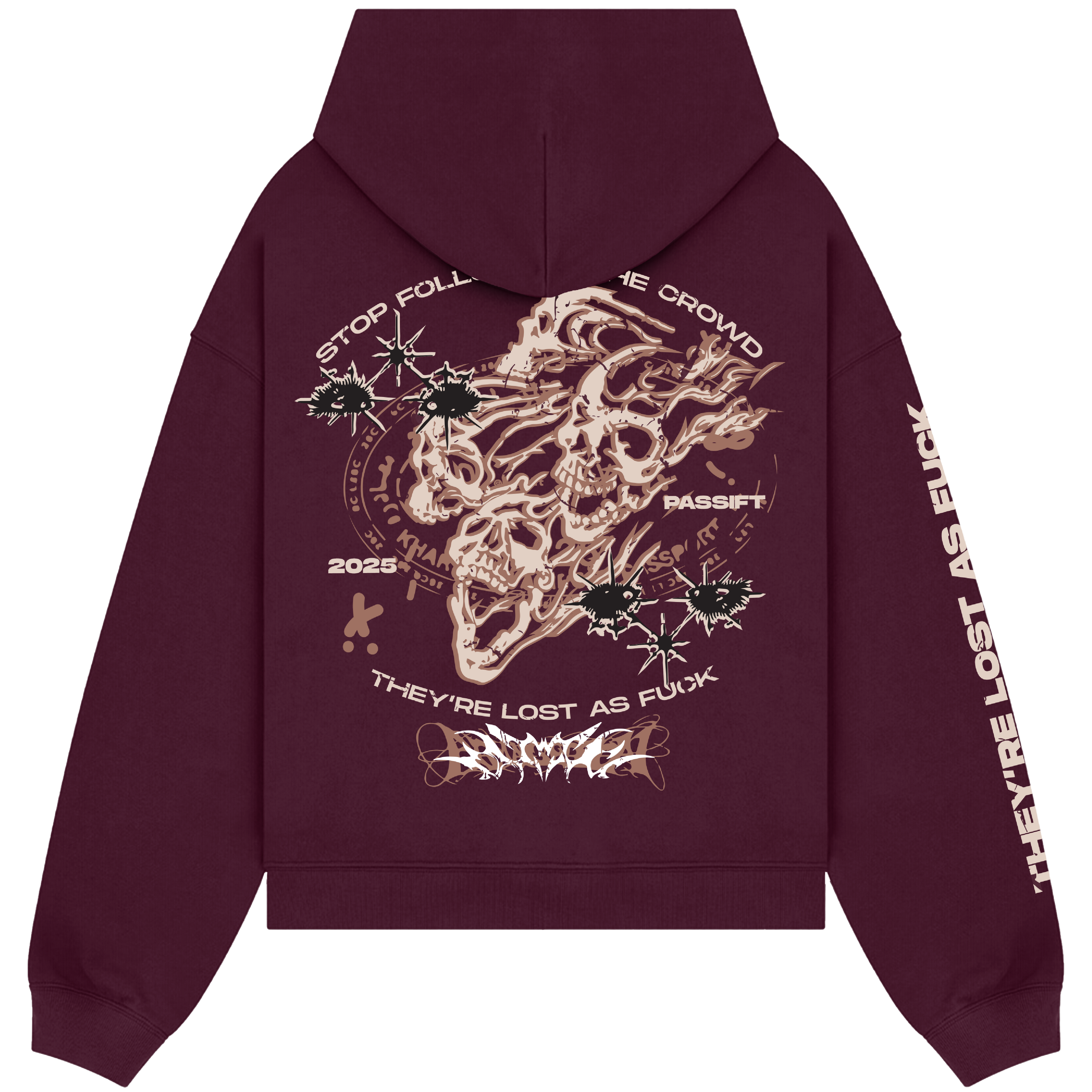 Crowd Maroon Hoodie