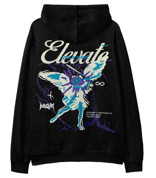 Elevate Black Hoodie